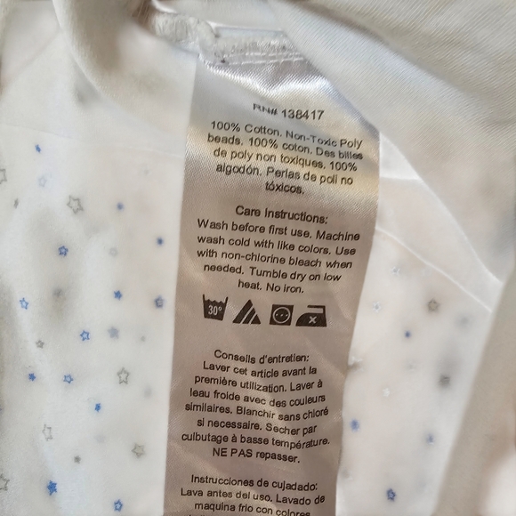 Nested Bean Zen Swaddle – Stardust Blue | 0–6 Months OR 7–14 lbs - Picture 6 of 10